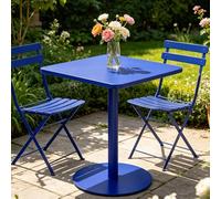 Drsyffsup Table d'appoint carrée pour Patio extérieur, Table de Salle à Manger de Bistro Commercial pour 2 à 4 Personnes, Tables de pub en Fer métallique, Tables Basse de Style Moderne