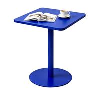 Drsyffsup Table de Bar de Bistro, Hauteur de comptoir carrée 48/60/70cm pour intérieur/extérieur - Tables de Petit-déjeuner de Cuisine durables avec Base Stable et Assemblage Facile(Bleu,48x48x72cm)