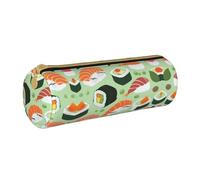 DRTGEDS Sushi Motif élégant impression crayon rouleau sac multifonctionnel organisateur de papeterie pour artisanat, travail, Blanc 1, Talla única, Tendance