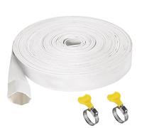 Druuzyl Tuyau Industriel 25mm 1 Pouce Tuyau d'Arrosage Refoulement Irrigation Incendie Longueur 10m Tuyau d'Incendie pour Pompes Submersibles ou Pompes à Eau Sale