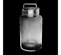 DRW Bonbonnière avec couvercle en verre transparent 14 x 14 x 30 cm