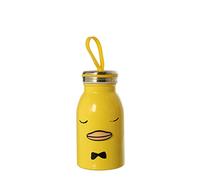 DRW Bouteille Isotherme en Acier Inoxydable 260 ML avec Motif Canard Jaune 260 ML