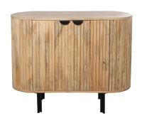 DRW Console Meuble d'entrée avec 2 Portes avec Dessins en Bois Naturel 100 x 40 x 80 cm, 100x40x80cm
