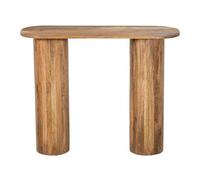 DRW Console Meuble d'entrée en Bois Naturel 91 x 38 x 75 cm, Acier et Osier synthétique PE, Noir, Medidas: 80x71x83 cm