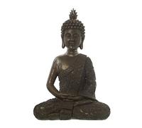 DRW Figurine d'un Bouddha Assis en résine Doré 22,5 x 30 x 50 cm