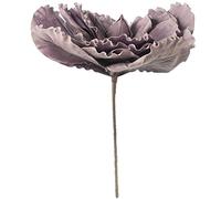 DRW Lot de 2 Fleurs Magnolias artificielles en Mousse EVA Violette 85 x 74 cm, Tige 52 cm, 85x74cm, Tallo 52cm