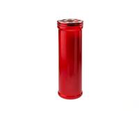 DRW Lot de 6 voiles rouges du Saint Saint avec couvercle en métal 18,5 cm