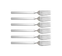 Dry Fourchette de table en acier brillant avec manche mat Set de 6 pièces