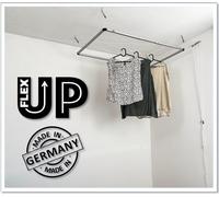 DRY-SMART FLEX UP (Vers. Basic) Séchoir à linge suspendu au plafond – Extensible de 100cm à 160cm – Aluminium anodisé, usage intérieur et extérieur