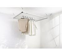 DRY-SMART Lift Séchoir à linge de plafond, 120 cm, pour baignoire, balcon, intérieur et extérieur, peu encombrant, fixation facile au plafond