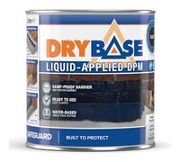 Drybase Membrane d’Étanchéité Liquide 1L Noir - Peinture Anti-Humidité pour Sols, Bois Encastrés & Bas de Murs