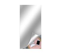 DRYEN Lot de 4 feuilles de miroir autocollantes en acrylique, 50 x 150 cm, flexibles, sans verre, pour décoration murale de maison, chambre à coucher