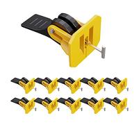 DRYEN Lot de 50 systèmes de nivellement de carrelage, ajusteur de nivellement de carrelage, système de nivellement de carrelage, réutilisables, entretoises pour murs et sols