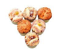 DRYEN Lot de 6 faux cupcakes réalistes pour décoration de fête à la maison