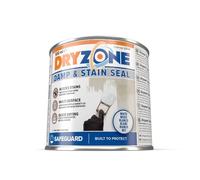 Dryzone Peinture Anti-Humidité et Anti-Taches - 500 ml - Blanc Mat Intérieur - Recouvre taches d'humidité, d'huile... - Sous-Couche pour Plâtre, Ciment, Pierre & Mortier