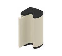 DS6127-097 Entrebailleur semi-automatique SORGHO 130 mm laqué marron RAL1247