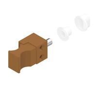 DS6220-097 Verrou de condamnation pour porte coulissante 14,5 mm laqué brun