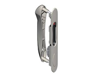 DS8295-007 Loqueteau encastré double 28-36 mm argenté satiné