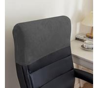 DSAoTeng Lot de 4 housses d'appui-tête de chaise de bureau - Housse de protection minimaliste en jacquard extensible pour appuie-tête inclinable, anti-poussière pour dossier de chaise de bureau à