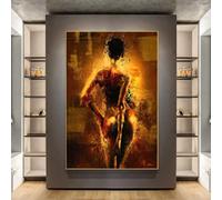 dsdsgog Graffiti Art Sexy belle femme imprime Pop Art affiche Sexy Portrait toile peinture rue mur Art photo décor à la maison 70x100 cm sans cadre