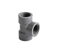 DSFDFDG Connecteur à Filetage Femelle en PVC 1/2 3/4 1, 20/25/32mm, coude Droit, Adaptateur à 3 Voies for Tuyau d'irrigation de Jardin et d'aquarium(Color 4,3I4 inch)