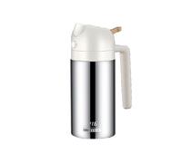 DSFGRTJ Spray Huile Cuisine Air Fryer 2 en 1 INOX Spray Huile d'olive Distributeur Huile d'olive avec Poignée Antidérapante pour Grillades Pâtes Barbecue Cuisine(White,360ml)