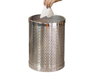 DSFHVBDD Poubelle INOX Grande, Corbeille À Papiers Moderne, Bac À Déchets Pratique, Poubelle sans Couvercle Spacieuse, Corbeille De Cuisine Élégante, Poubelle Bureau Compacte, Poubelle Salle De Bain