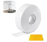 Dshunnc 3,8 x 12m Plinthe Souple Autoadhésive Longue Durée | Plinthe PVC Blanc Plainte Adhesive PVC Anti-Humidité Puissant pour Placard Tiroir Chaussures Mur