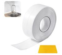 Dshunnc 3,8 x 6,5m Plinthe Souple Autoadhésive Longue Durée | Plinthe PVC Blanc Plainte Adhesive PVC Anti-Humidité Puissant pour Placard Tiroir Chaussures Mur