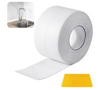 Dshunnc 6 x 6,5m Plinthe Souple Autoadhésive Longue Durée | Plinthe PVC Blanc Plainte Adhesive PVC Anti-Humidité Puissant pour Placard Tiroir Chaussures Mur