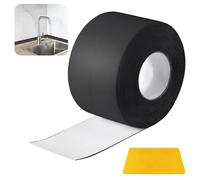 Dshunnc 6 x 6,5m Plinthe Souple Autoadhésive Longue Durée | Plinthe PVC Noir Plainte Adhesive PVC Anti-Humidité Puissant pour Placard Tiroir Chaussures Mur