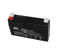 DSK Batterie AGM Plomb Étanche VRLA 6V 1,3Ah Rechargeable sans Entretien pour Alarmes, Sécurité, Jouets Électriques et UPS - Compatible bornes F1/F2