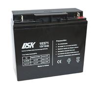 DSK Batterie AGM Plomb Étanche VRLA Haute Décharge 12V 18Ah Rechargeable sans Entretien pour UPS/Onduleur, Alarme et Sécurité - Compatible bornes F1/F2