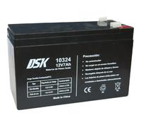 DSK - Batterie plomb-acide AGM scellée rechargeable 12V 7Ah.