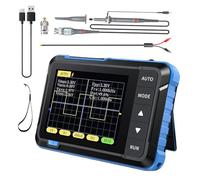DSO152 Oscilloscope numérique mini, Oscilloscope numérique 200KHz avec taux d'échantillonnage 2,5MS/s, 2,8" TFT, mode de déclenchement Auto/Normal/Simple pour débutants, bricolage, usage domestique