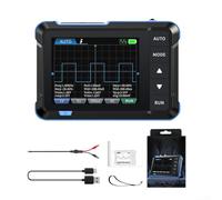 DSO153 Oscilloscope numérique portable avec bande passante de 1 MHz, taux d'échantillonnage 5 MS/s, 2 en 1 pour mini générateur de signal jusqu'à 10 kHz, écran LCD de 7,1 cm, portée portable pour test