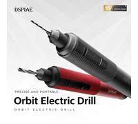 DSPIAE AT-ED01 Perceuse-visseuse électrique orbitale pour le perçage de plastique, bois et métaux mous, outil de modélisme et d'assemblage DIY pour Gunpla Gray Orbit Drill Set