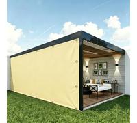 DSRDRFG Voile d’ombrage Rectangulaire 1.5x5.7m Toile Ombrage Imperméable, 220g/m² PES Protection UV 95% Bâche Dombrage Voile Solaire Pare-Soleil Jardin pour Extérieur Patio Terrasse, Jaune Sable