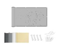 DSRDRFG Voile d'ombrage imperméable Rectangulaire 4x8M 95% Protection UV, Filet d'ombrage avec Oeillets et Cordons pour Patio Terrasse Pergola Balcon Jardin Exterieur, Gris Clair