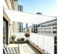 DSRDRFG Voile d'ombrage Rectangulaire 2x4M Toile d'ombrage Imperméable, Protection Solaire Filet d'ombrages, Coupe-Vent et Respirant, Protection UV pour Patio Jardins Terrasses, Blanc
