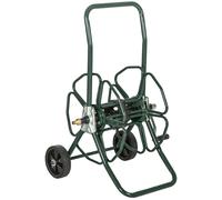 DšŠvidoir de tuyau d'arrosage sur roues 30 m de tuyau de ? 16mm dšŠvidoir chariot enrouleur mšŠtal vert