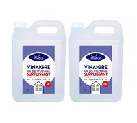 DSTOCK60-2 BIDONS 5 L DE VINAIGRE BLANC ULTRA PUISSANT 14° (PHEBUS PRODUIT D’ORIGINE GARANTIE) - DÉGRAISSE, DÉTARTRE, DÉSHERBE - MAISON ET JARDINAGE