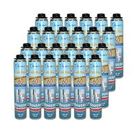 Dstock60 - Ensemble de 24 mousses expansives 750 Ml - Mousse polyuréthane professionnelle - Isole, colle et rebouche - Mousse pistolable - Extérieur et intérieur -