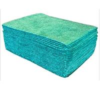 DSTOCK60 Lavettes HACCP non tissées ajourées vertes - sachet de 25 lavettes - Hygiène professionnelle - Nettoyage universel - Absorbantes - 51 * 36