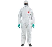 DSTOCK60- Lot de 35 Combinaisons AlphaTec 2500 STANDARD Taille XL - Blanc - Combinaison de protection jetable à capuche - Protection chimique de Catégorie III - Robuste et Légère