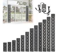 DSUFGNWINFS Ventilateur de fenêtre vertical mince, extracteur d'air pour fenêtres coulissantes, gratuit, à vitesse variable, idéal pour les chambres, les espaces enfumés et les(146-158cm/57.4-62.2in)