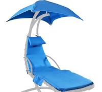 DSWCKNVK Housse de coussin de rechange pour fauteuil suspendu avec fermeture éclair et tissu parapluie Bleu Ciel 74x229 cm