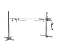 DSYOGX Barbecue électrique en acier inoxydable avec moteur pour porcelet, avec tournebroche rotatif, réglable en hauteur, pour barbecue, bar, restaurant, camping, jusqu'à 30 kg