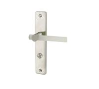DT 2000 391641 Demi poignée de porte sur plaque light acrylique Opaque inox mat de condamnation