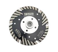 DT-DIATOOL Disque à Tronçonner Diamante 115 mm x M14 Turbo Lame de Scie avec Dents de Protection pour Couper Meuler Béton Marbre Granit
